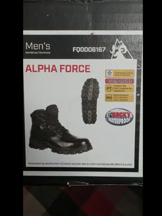 Rocky Alpha Force Size 8 (41) Men\'s Waterproof Composite Toe Boots -Never Worn main image 4